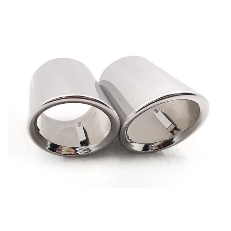 

2 шт. насадки на глушитель для Audi A1 A3 A4 A6 Q3 Q5 Q7 автомобильный наконечник выхлопной трубы из нержавеющей стали, отделка выхлопной трубы