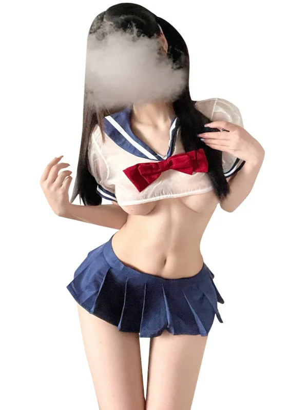 Нижнее белье пикантная форма JK плиссированная короткая юбка комплект для