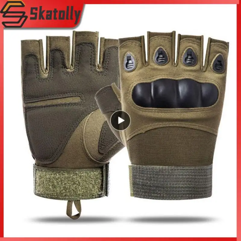 

1PCS Tactical Full Finger Gloves Outdoor Sports Antiskid Gloves Military Army Paintball Shooting Airsoft Cycling Half
