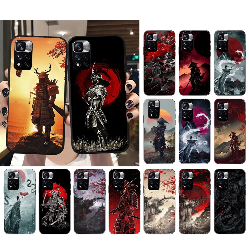 

Phone Case for Xiaomi Redmi Note 12 Pro 11 11S 11T Pro 10 9 Pro 10S Redmi 10 9 10C 9C Japanese Samurai Case