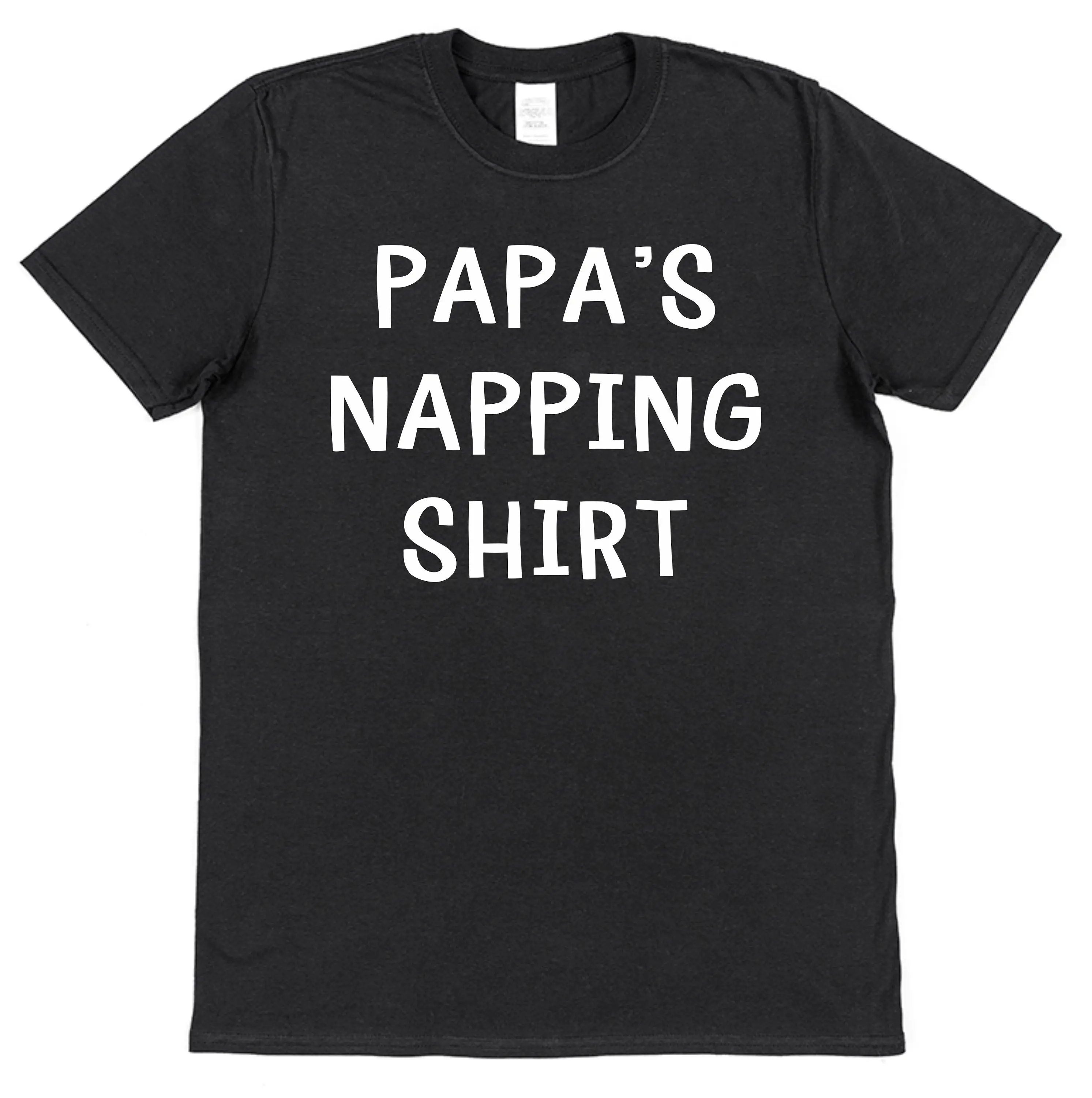 Футболка Papa's Napping Grandad Funny for Present Sleeping from Grandchild Grandson Granddaughter