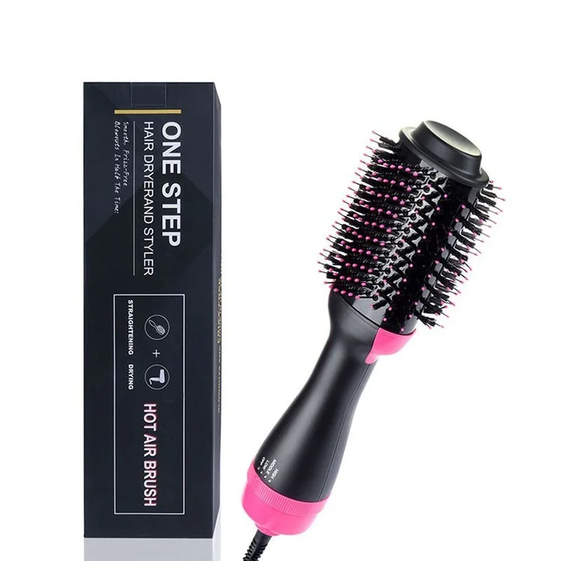 

Hair Dryer Hot Air Brush Styler and Volumizer Hair Straightener Curler Comb Roller Electric Ion Blow Dryer Brush