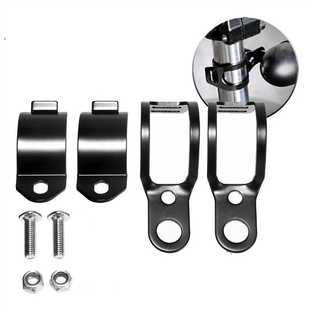 

2pcs Universal Motorcycle Fork Mount Bracket Clamp Holder Aluminum Alloy 35-50mm Spot Fog Light Turn Signal Bracket Accessories