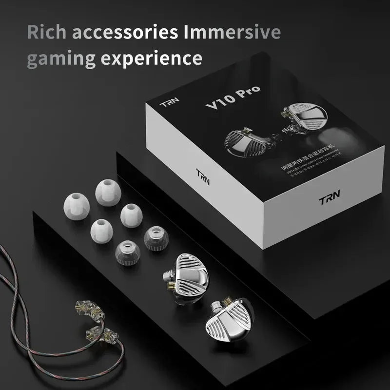 Проводные наушники TRN V10 PRO HIFI 2BA + 2DD