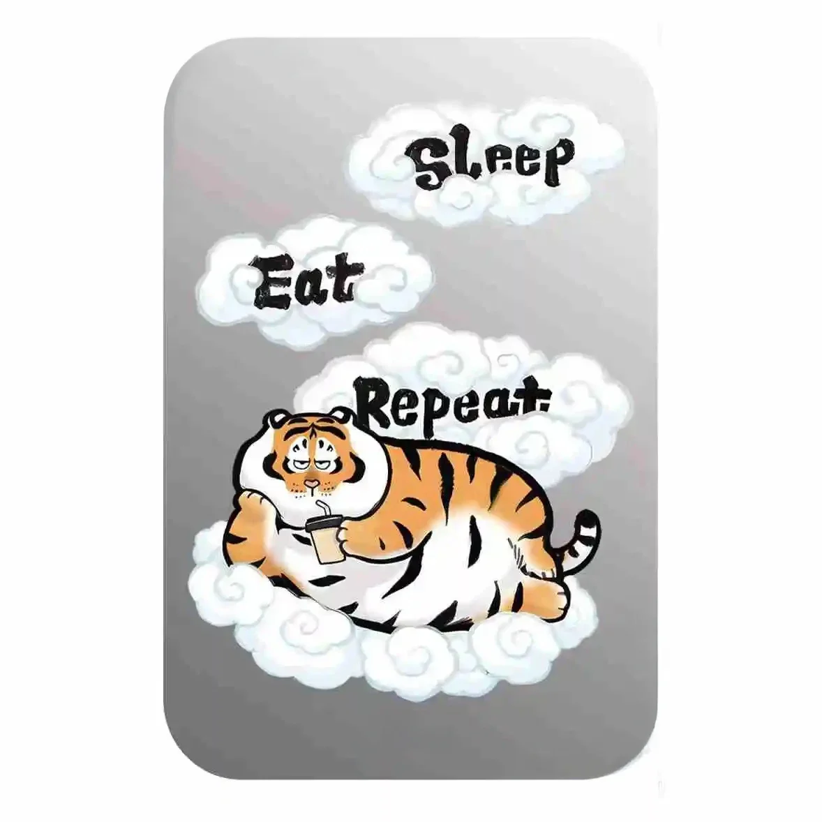 Складная черная подставка для телефона MagSafe с рисунком тигра держателя IPhone