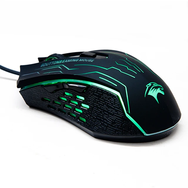 3200DPI Silent Click USB Wired Gaming Mouse Gamer Ergonomics 6Buttons Opitical Computer Mouse For PC Mac Laptop Game LOL Dota 2 3