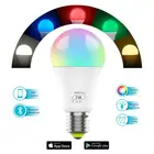 Умная Светодиодная лампа E27 с RGB-подсветкой, Wi-Fi, Bluetooth, совместима с устройствами управления, 9 Вт, работает с Alexa Google Home B22