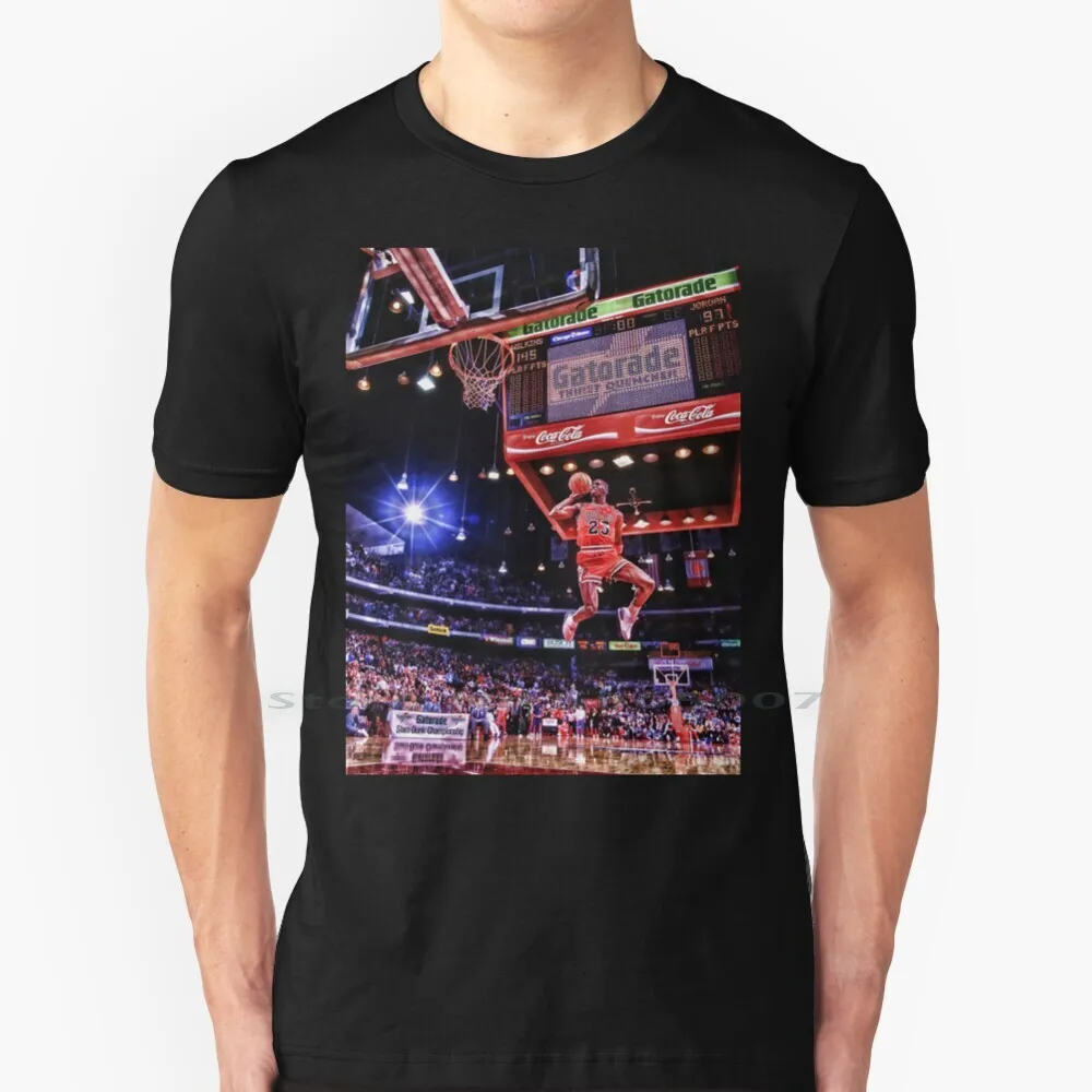 Футболка с изображением Майкла Джордана 100% хлопок арт иллюстрация большой