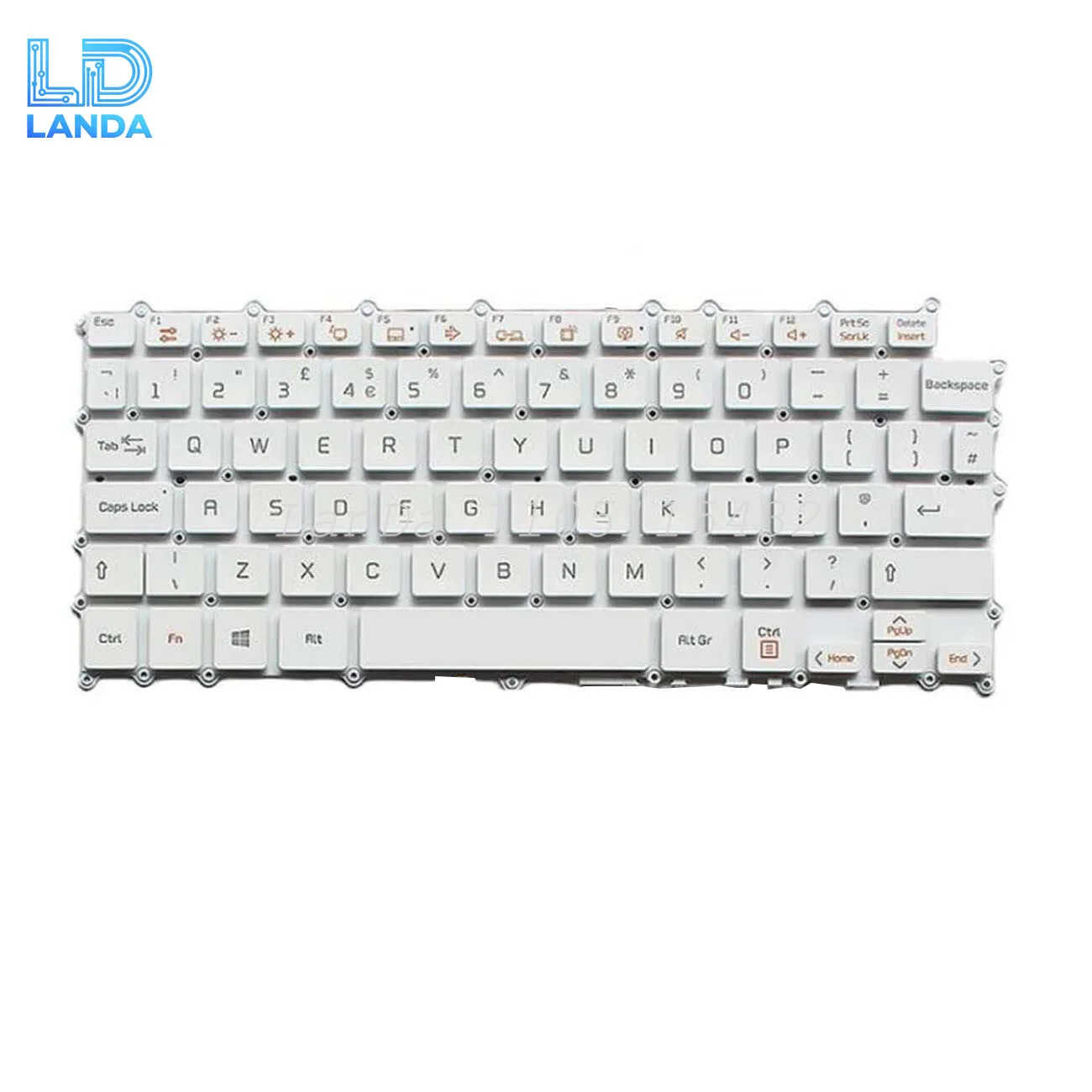 Фото Клавиатура ноутбука для LG 13Z980 13Z990 14Z980 14Z990, белая, США, с подсветкой №3