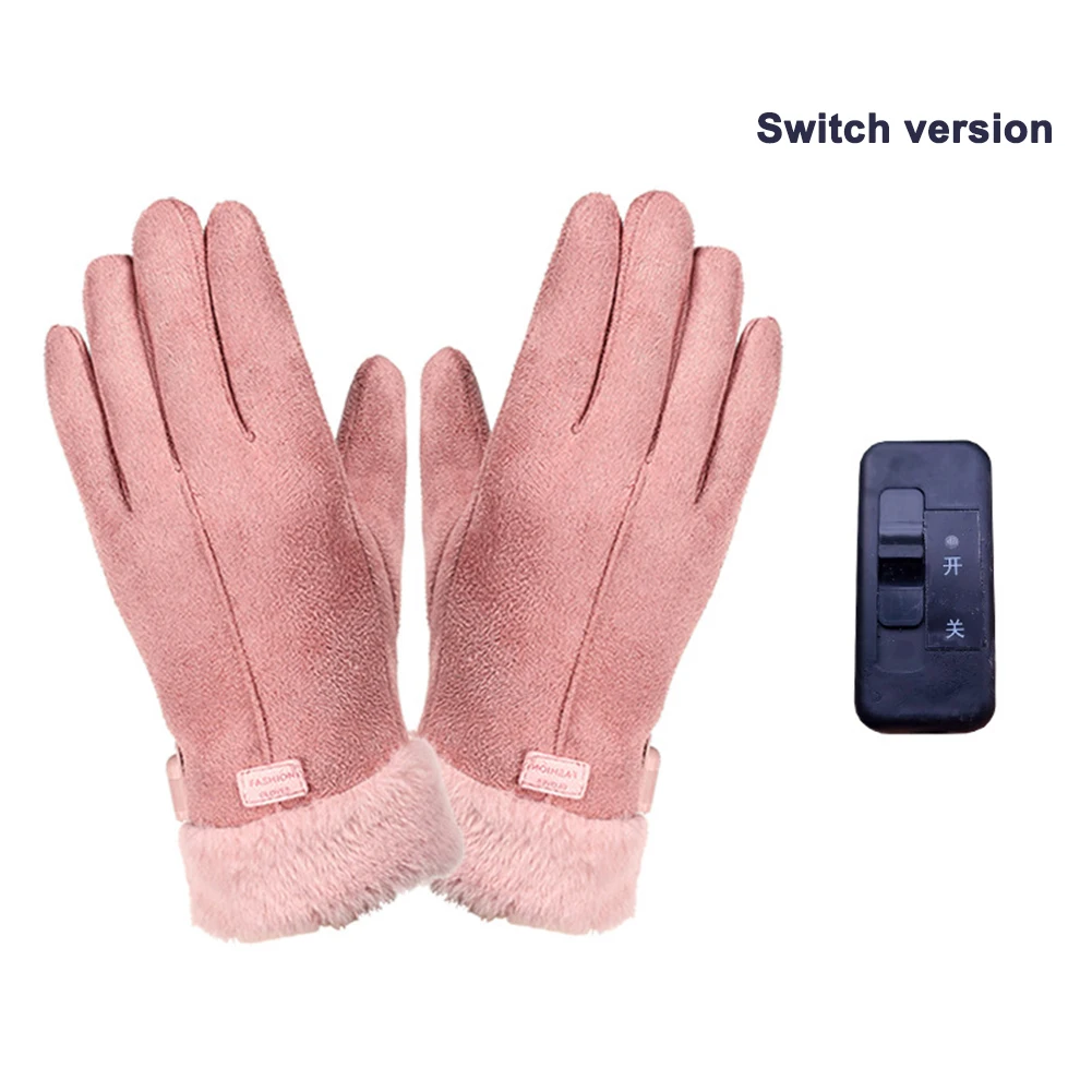 

Heated Full Finger Mittens Touch Screen USB Electric Heating Gloves Ergonomics Constant Temperature for Indoor Outdoor Gloves