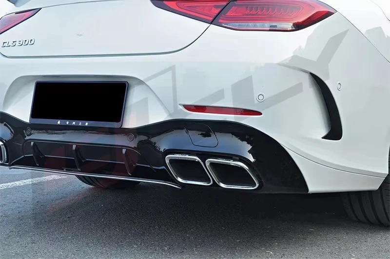 Фото Бампер C257 для Mercedes-Benz CLS (W257) в стиле GT63: передний и задний бамперы, диффузор, выхлопные трубы, 2019-2023 гг. №5
