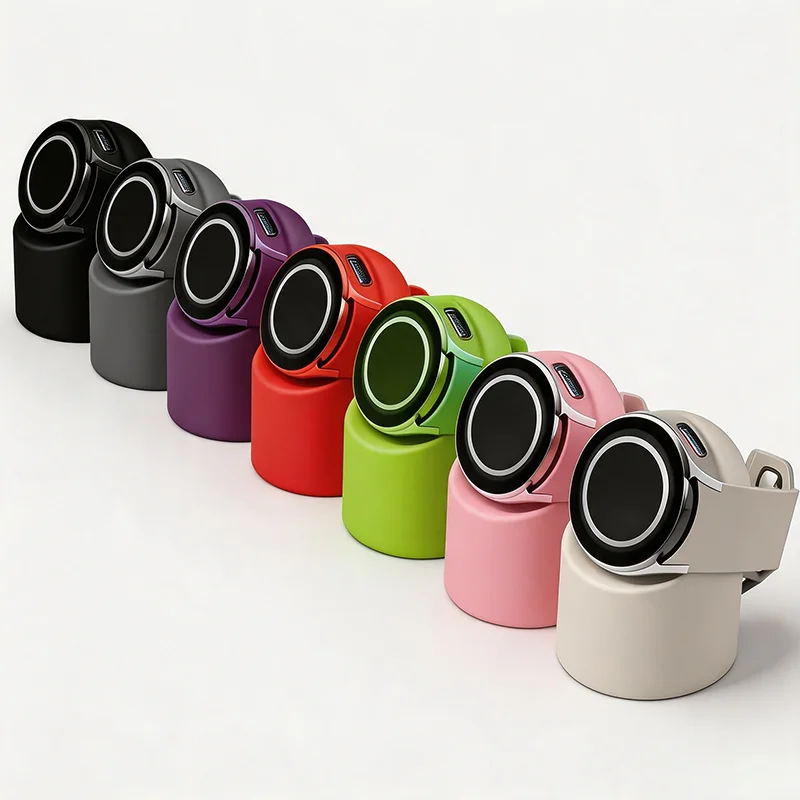 Фото Прочная силиконовая подставка для Apple Watch, совместимая с сериями 8, SE2, 7, 6, SE, 4, 3, режимом Nightstand, для различных размеров Galaxy Watch №5
