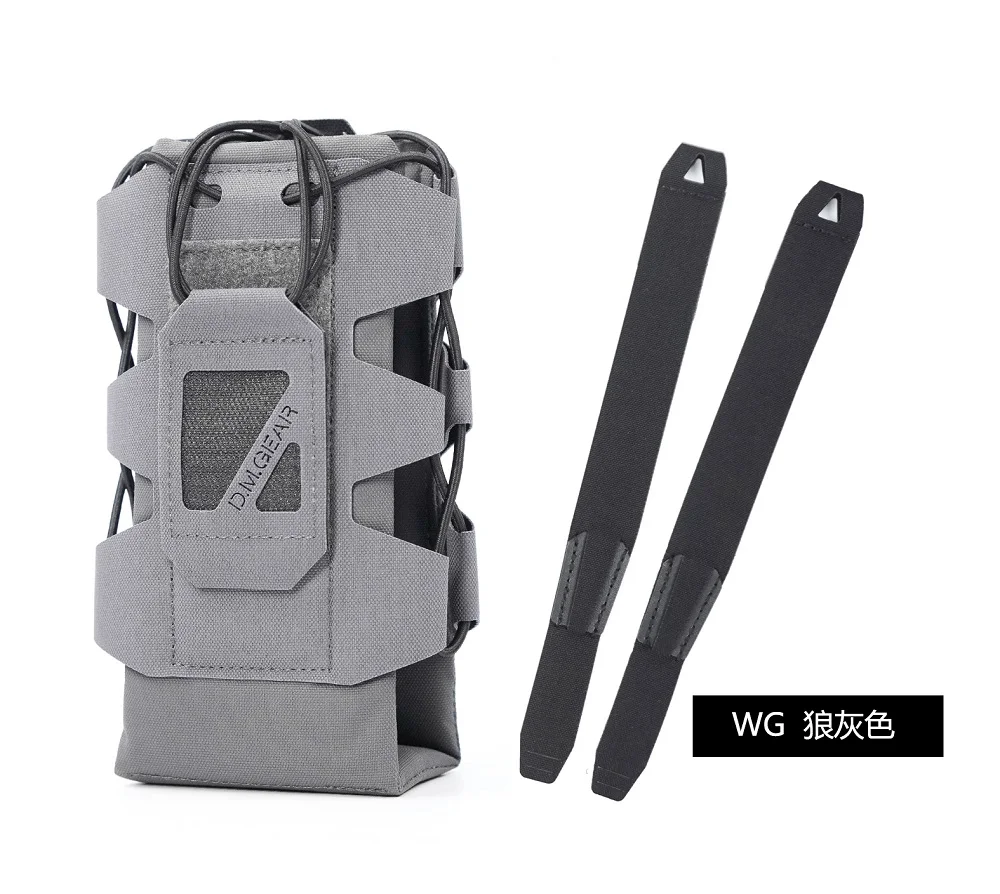 Outdoor Multifunctional Tactical Camouflage Walkie Talkie Bag, Kettle Bag, Hiking Camping MOLLE Large Capacity Accessory Bag