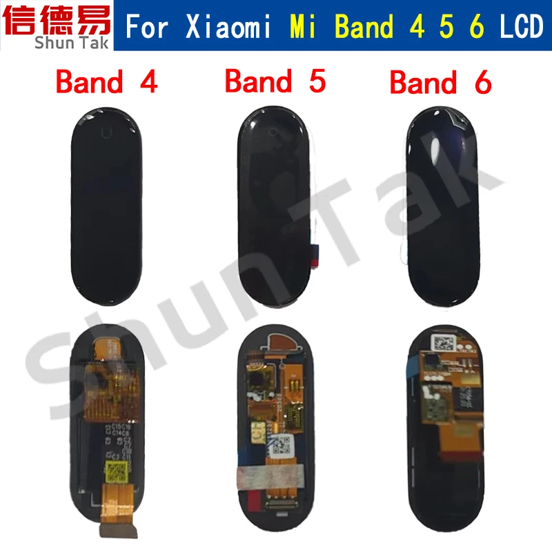 Оригинальный AMOLED для Xiaomi Mi Band 4 5 6 ЖК-дисплей сенсорный экран дигитайзер