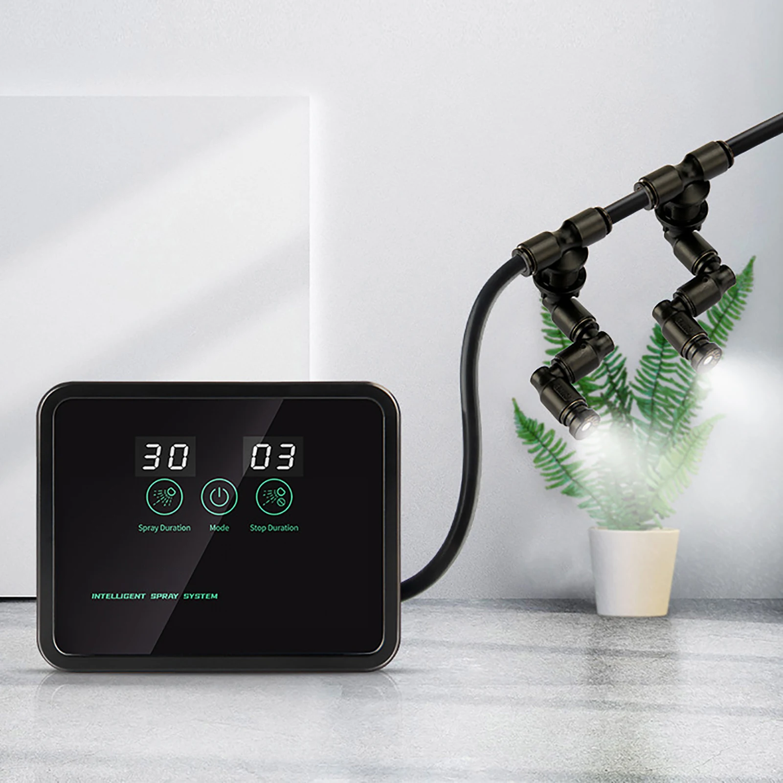 

Intelligent Reptile Fogger Electronic Humidifier Timer Automatic Mist System Rainforest Water Spray Control Sprinkler Terrariums