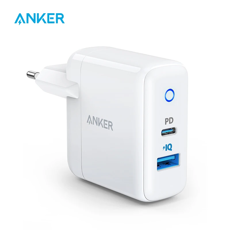 

Anker phone charger PowerPort PD 2 30W 2 Port Fast Charger with 18W USB C Power Adapter for iPhone 12 for Xiaomi for Huawei