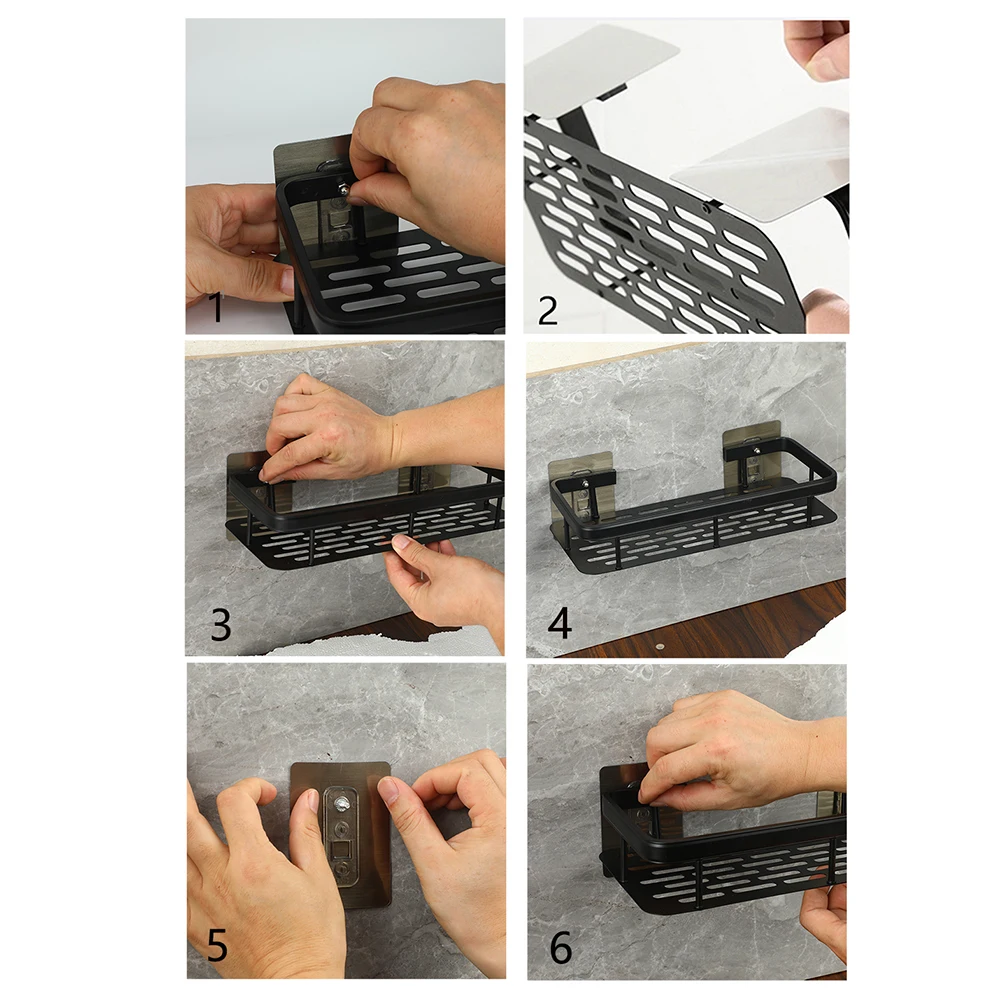 bathroom shelves no drill corner shelf shower storage rack holder toilet organizer bathroom accessories полка дл