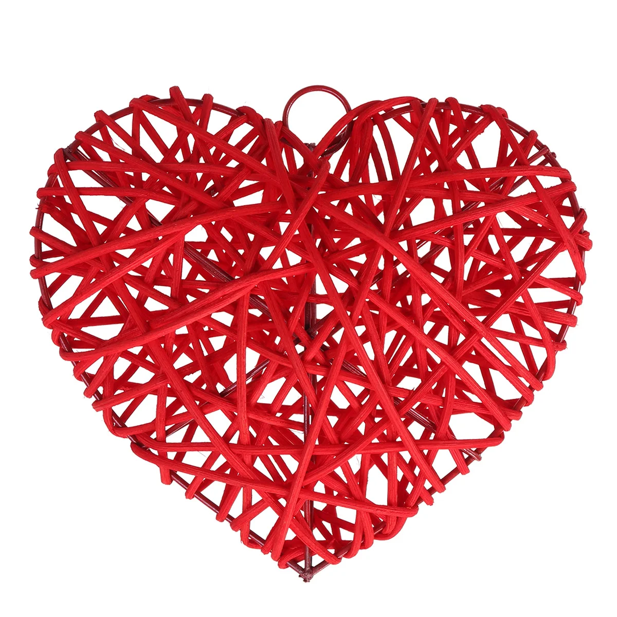 

1 pc Rattan Balls Heart Shape Lovely Delicate Sepak Pendant for Home Wedding Kindergarten