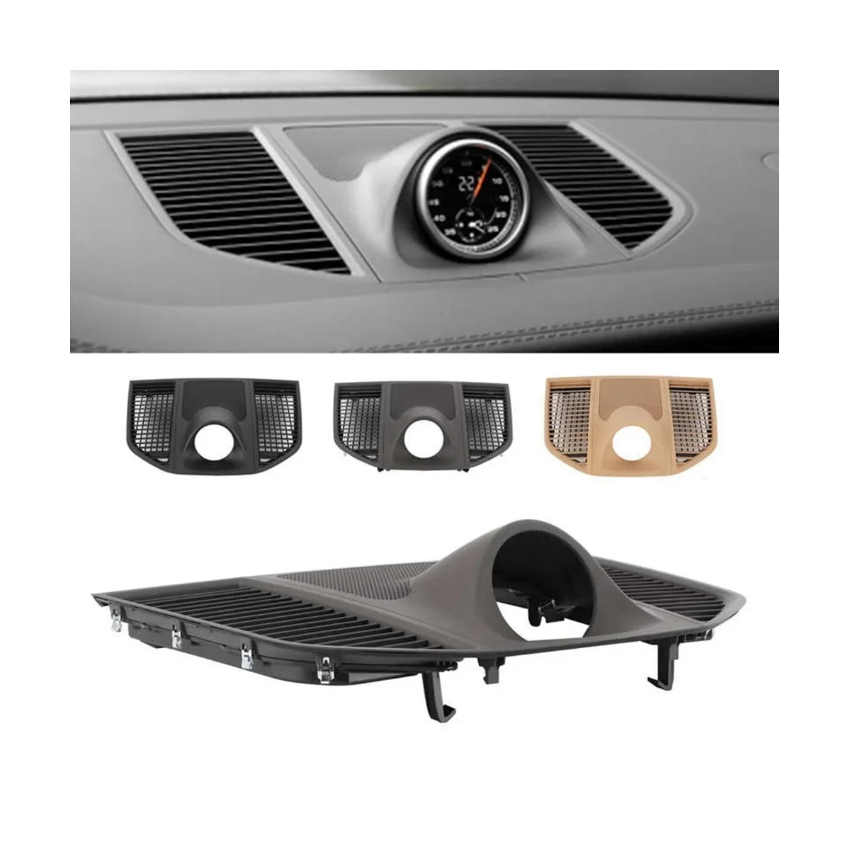 95B858189C крышка автомобильного приборной панели для Porsche Macan 2014-2020 бежевая