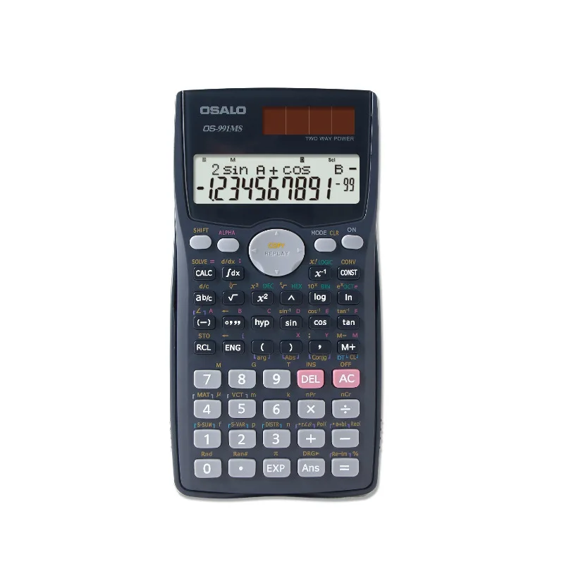

Osalo Os-991ms Function Calculator 401 Functions Display Dual Power Supply Studentsexam Business Scientific CalculatorStationery