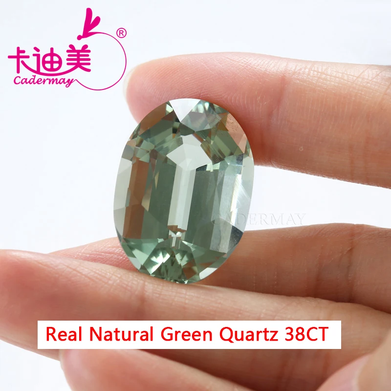 Овальный натуральный зеленый кварц рассыпчатый камень драгоценные камни с