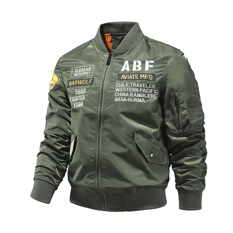 2022 Explosive New Brand Men's Spring Flight Jackets Plus Size Military Coats Clothing Long-sleeved Europeam American Jacket Men