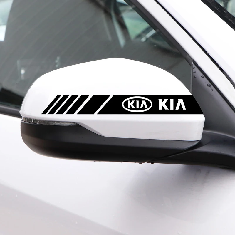 2 шт. виниловые наклейки на зеркало заднего вида для KIA Ceed Forte K9 Optoma Picanto Rio Sorento Soul
