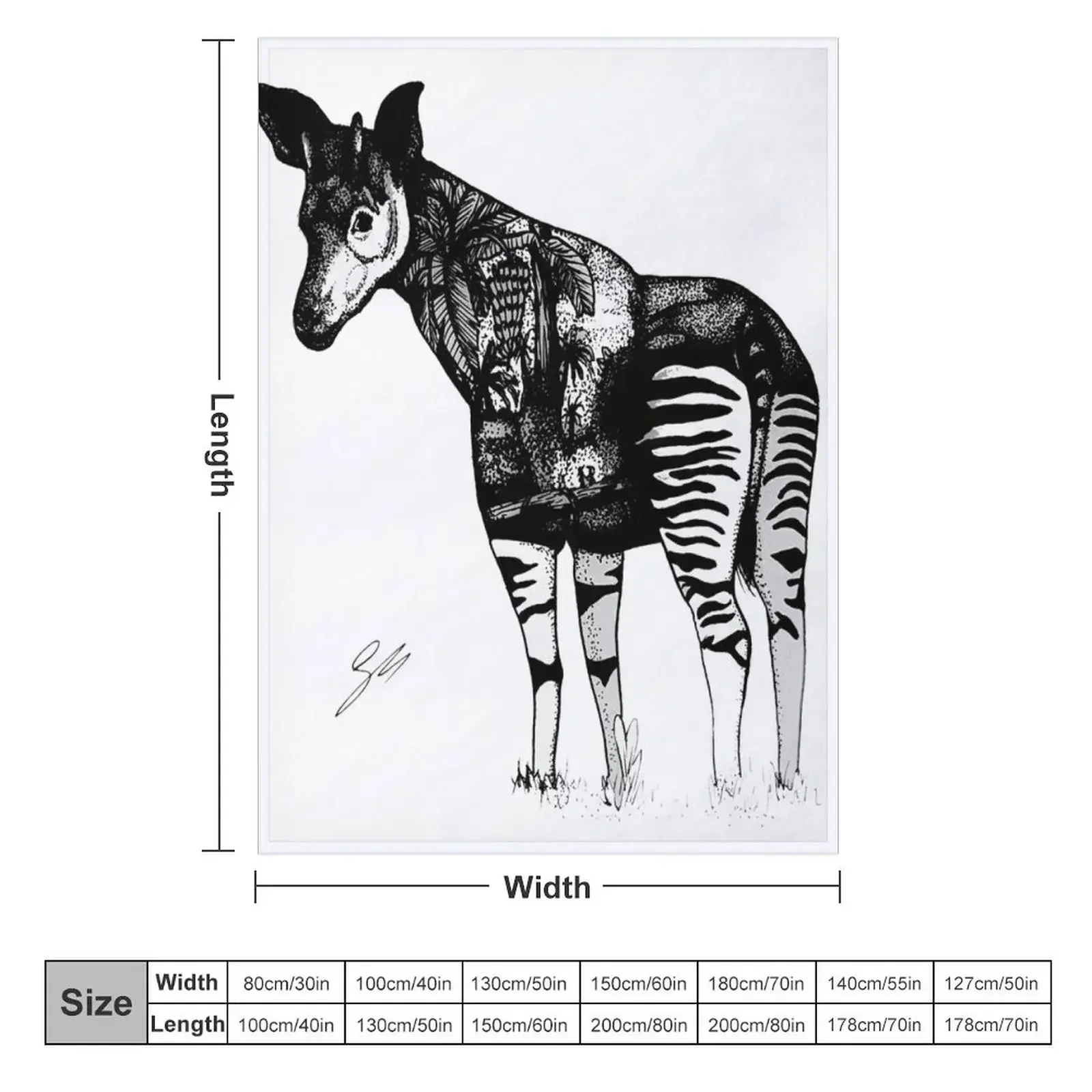 Одеяло Okapi плюшевое теплое зимнее одеяло для дивана тонкие забавные подарочные