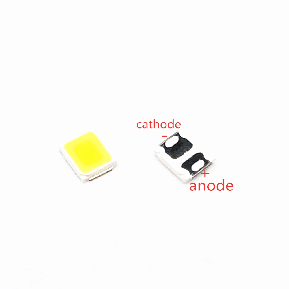100 шт. Оригинальные светодиоды UNI LED 3528 2835 1210 высокой мощности 1 Вт 6 В Холодный белый для подсветки ЖК-телевизоров.