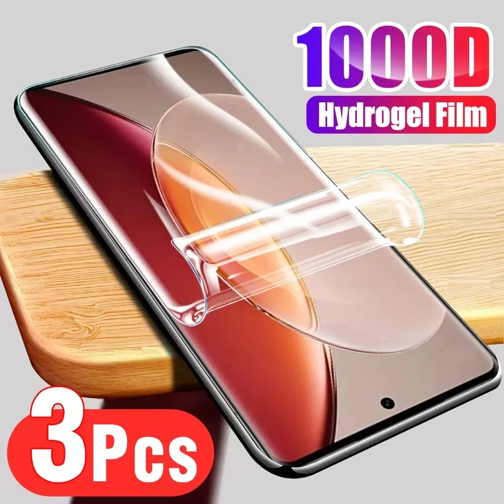 

3PCS Soft Hydrogel film for Vivo X90 Pro Screen Protector for Vivo X80 X70 X60 X68T X50 iQOO 9 10 11 Pro Front Protective Film