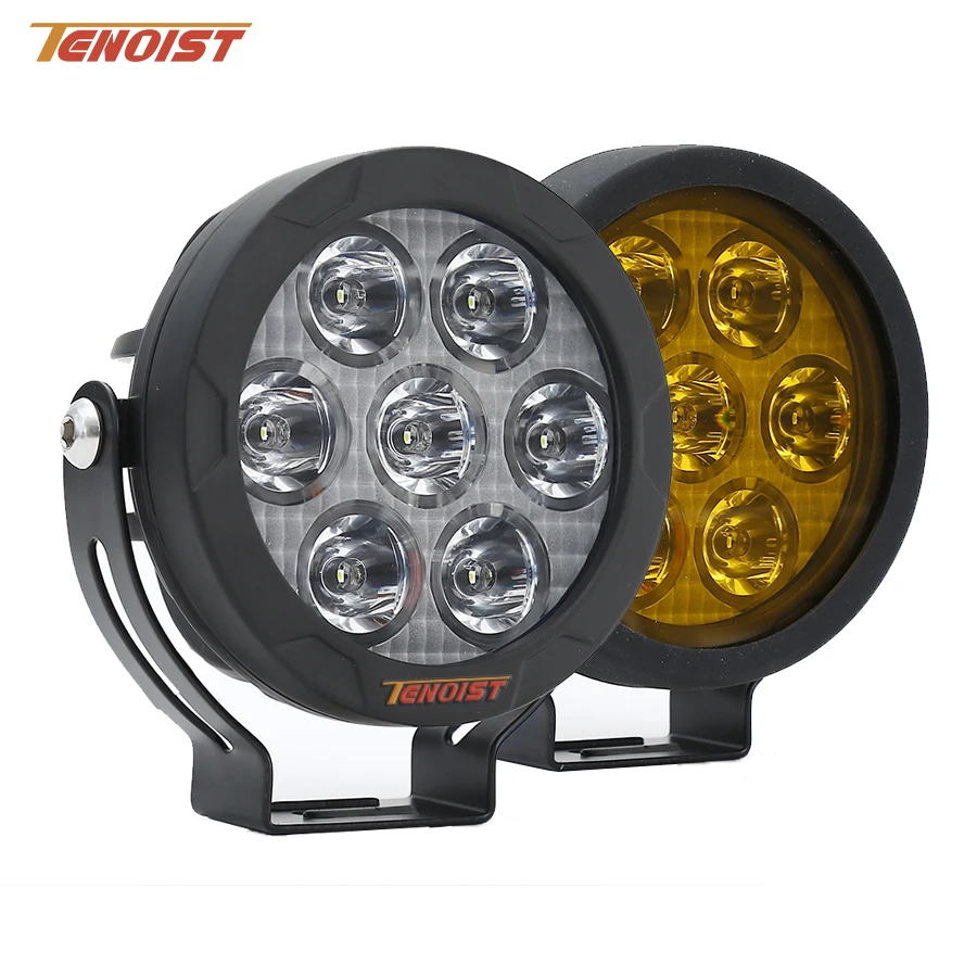 

Супер яркая фотовспышка 4,5 дюймов, белая, желтая рабочая головка, фотовспышка для мотоцикла, внедорожника, грузовика, автобуса, квадроцикла, мотовездехода, UTV 10-80 В постоянного тока