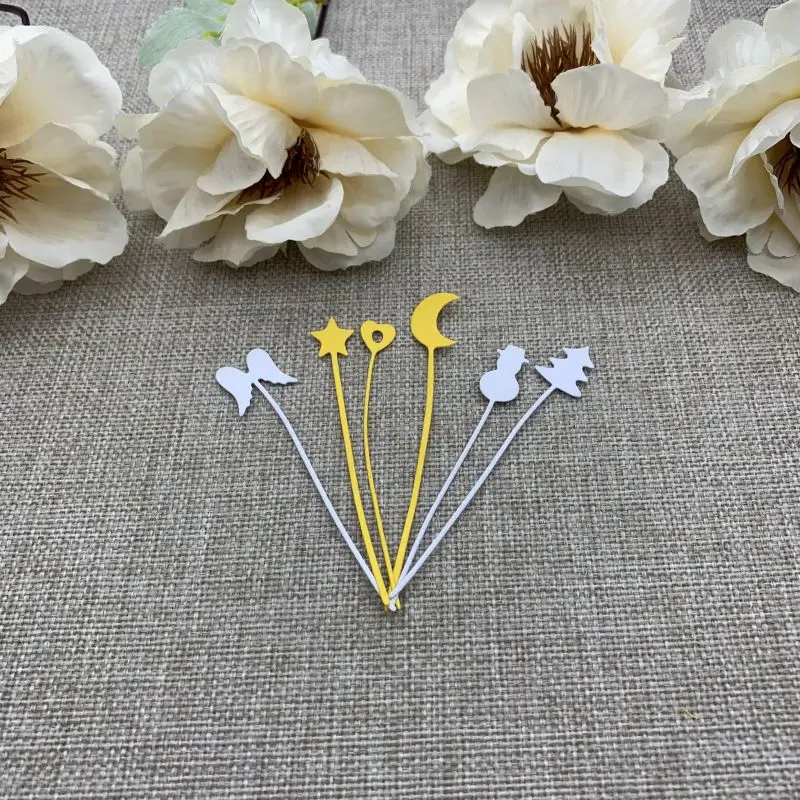 

Металлические высекальные штампы Moon star в форме сердца для «сделай сам», скрапбукинг, декоративное тиснение, ручная работа, высекальные шаблоны, форма