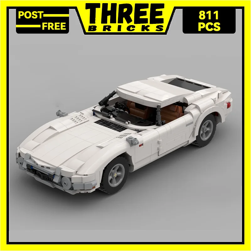 

Строительные блоки threebrwick Moc, модель спортивного автомобиля, серии скоростных чемпионов GT2000, технологические блоки, игрушки «сделай сам» для детей, подарки для детей