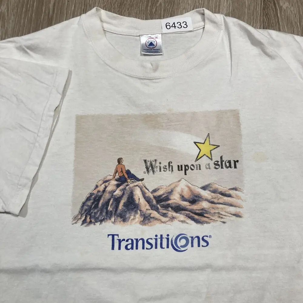 Рубашка с линзами Y2k XL Vintage 90s 00s Wish Upon A Star