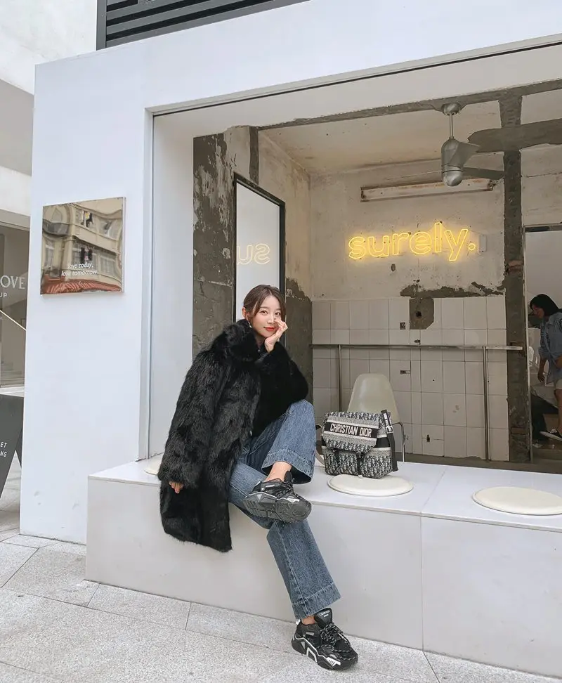 Flash Sale Women's Winter Coats 2022 Coats Fur Mink Fur Thick Winter High Street Other Slim Real Fur Coat