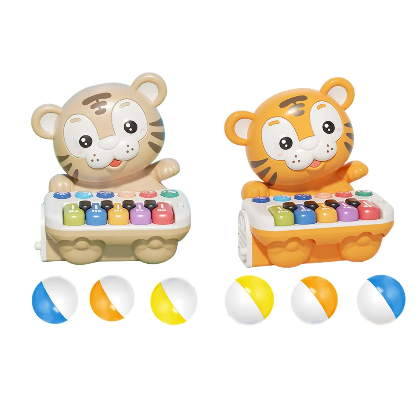 

Tiger Electronic Organ Toy Portable Early Learning Piano Keyboard for Baby