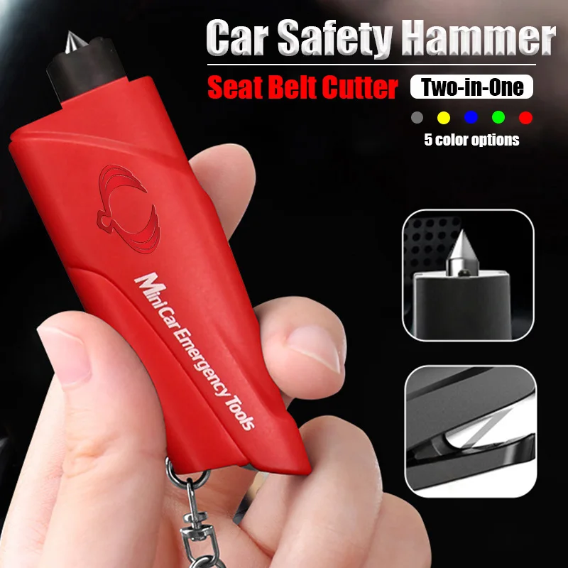 

Multifunction Mini Car Window Breaker Seat Belt Cutter for SsangYong Sport Korando Actyon Rexton 2 Kyron 2021 2019 Accessories