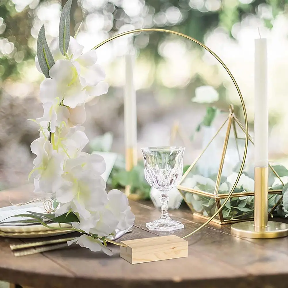 

Home Table Decorations Metal Hoop Centerpieces for Diy Weddings Crafts Floral Garland Stand Dream Catcher for Table for Sale