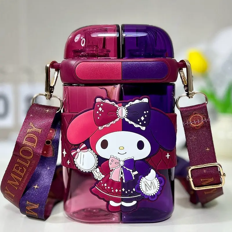 Хит продаж двойная чашка для напитков SanrioHellokitty из соломы мультяшная милая