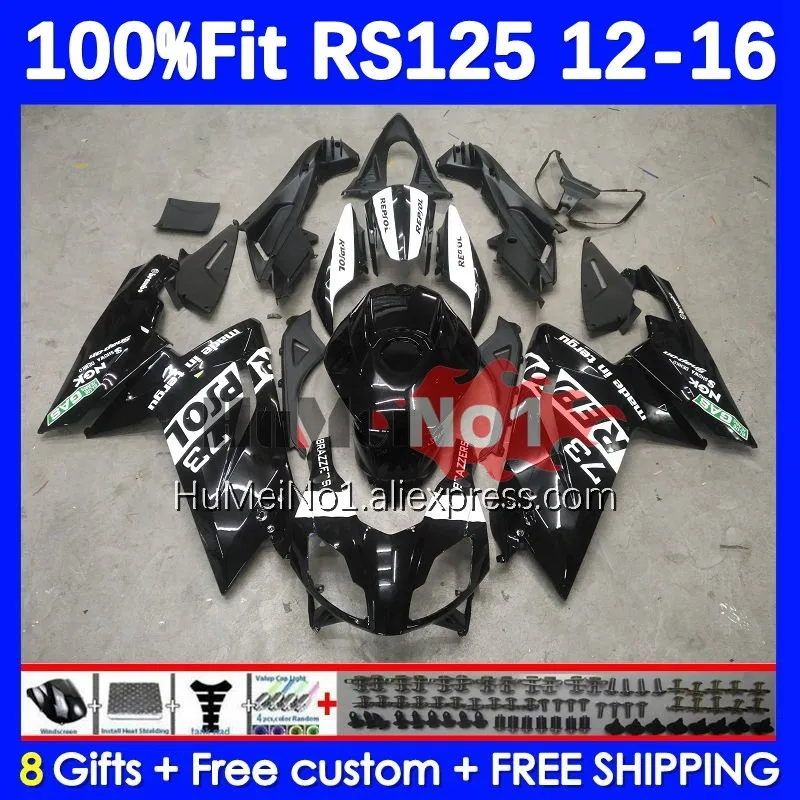 

Injection Body For Aprilia RS-125 RSV125 R RS125 12 13 14 15 16 35No.0 RS 125 2012 2013 2014 2015 2016 OEM Fairing Repsol Black