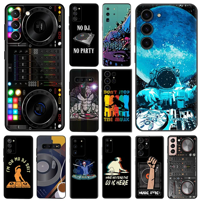 

Phone Case For Samsung Galaxy S23 S22 5G S21 S20 FE S10 Plus Note 20 Ultra 10 9 DJ Radio Music Old Chip Soft Anti-Drop Cover