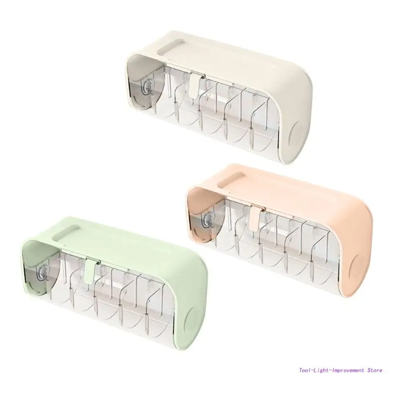 

Closet Organizer Wall Mounted Underwear Storage Box Clear Dustproof Drawer Organizers for Clothes Socks Underwear Ties
