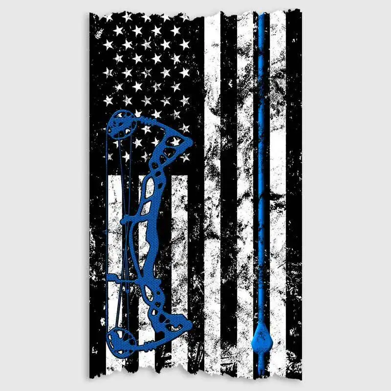 Креативная наклейка с американским флагом гранж-наклейка для стрельбы из лука и