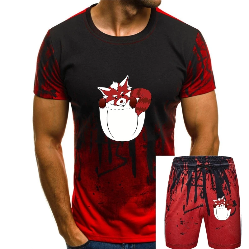 

Men T Shirt Red Panda Pocket Red Panda Pocket Women T-Shirt