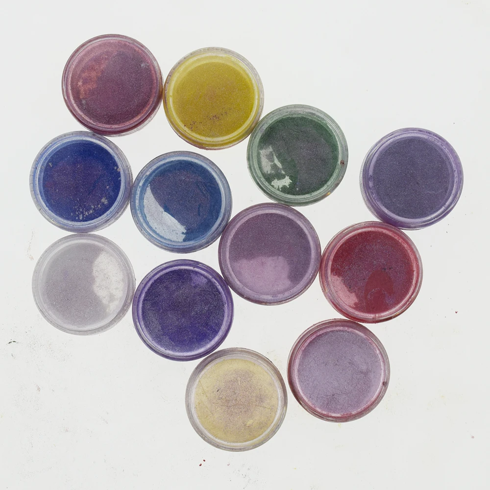 Перламутровая Слюда Порошок Полимерная Глина Резьба шаблон порошок трафарет