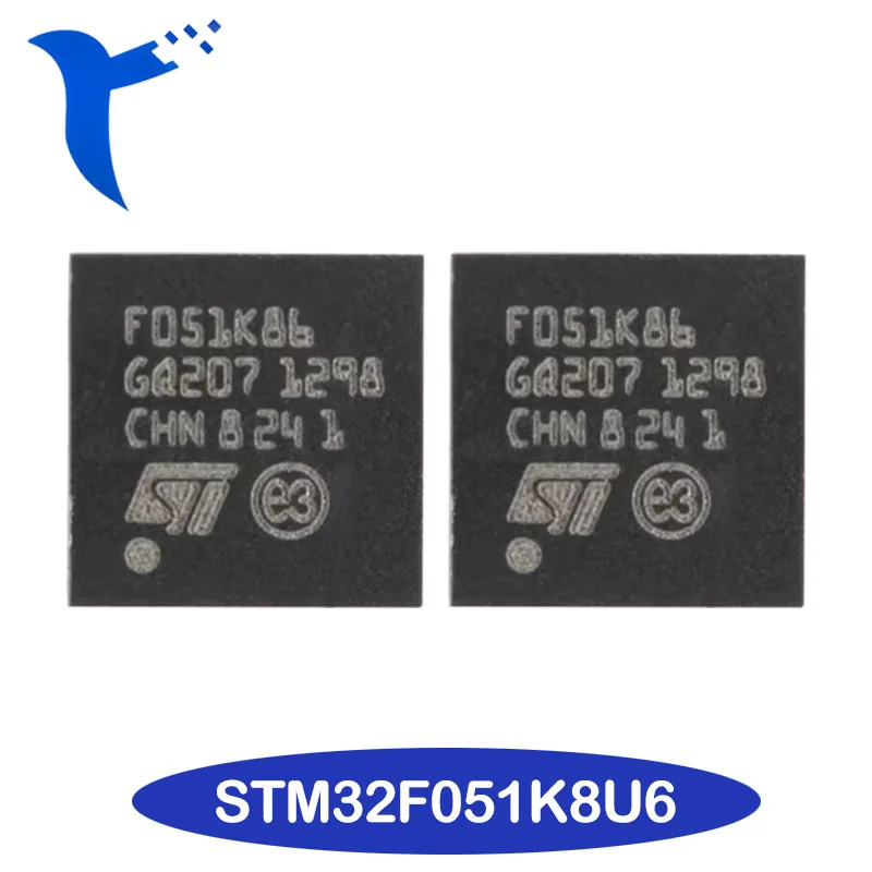 Новый оригинальный 32-битный микроконтроллер STM32F051K8U6 QFN-32 ARM MCU Cortexm0