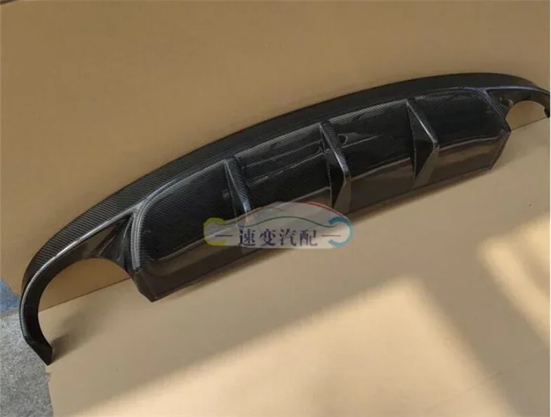 Задний бампер из настоящего углеродного волокна боковые спойлеры диффузор