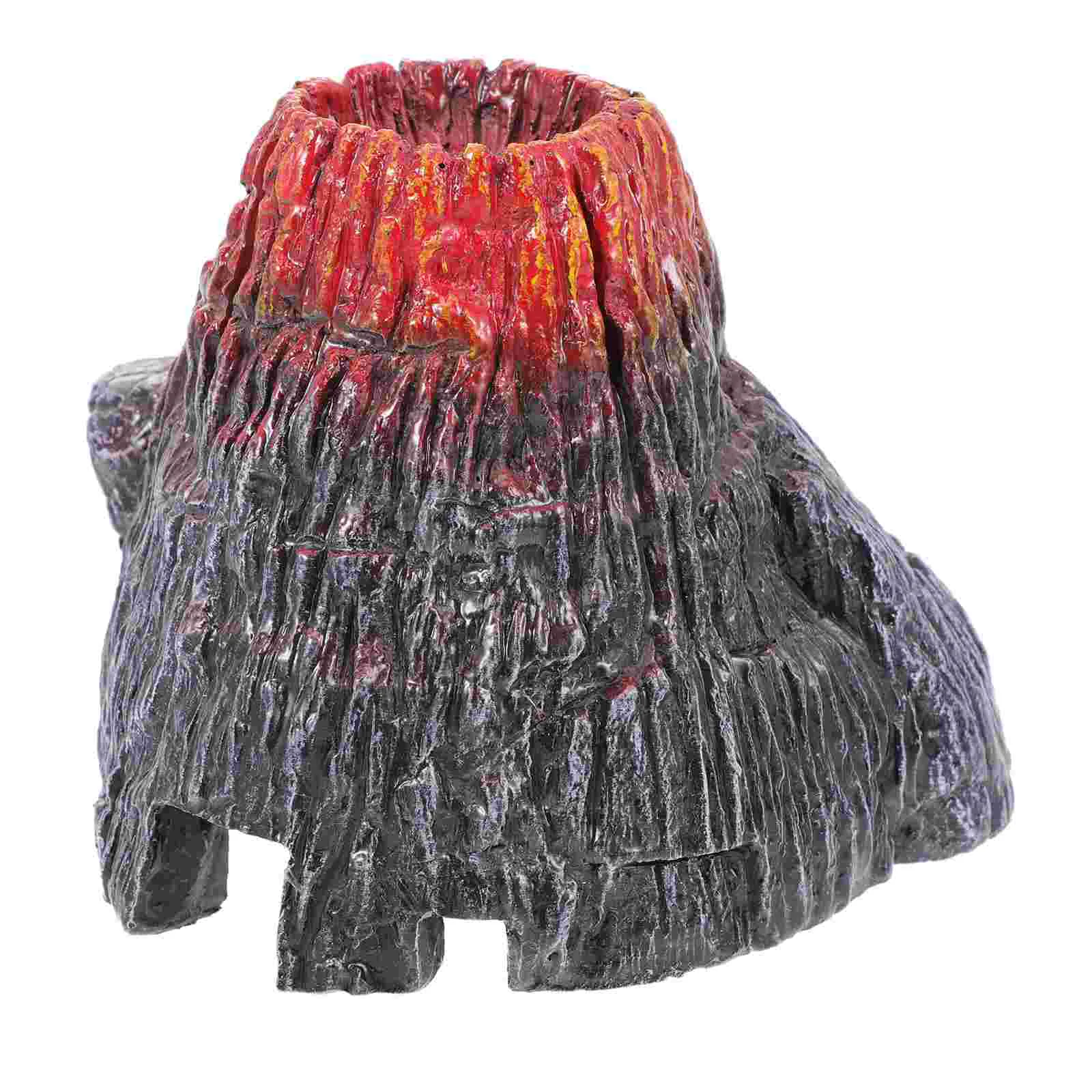 

Artificial Volcano Fish Tank Decor Aquarium Landscaping Ornament Fake Volcano Decor