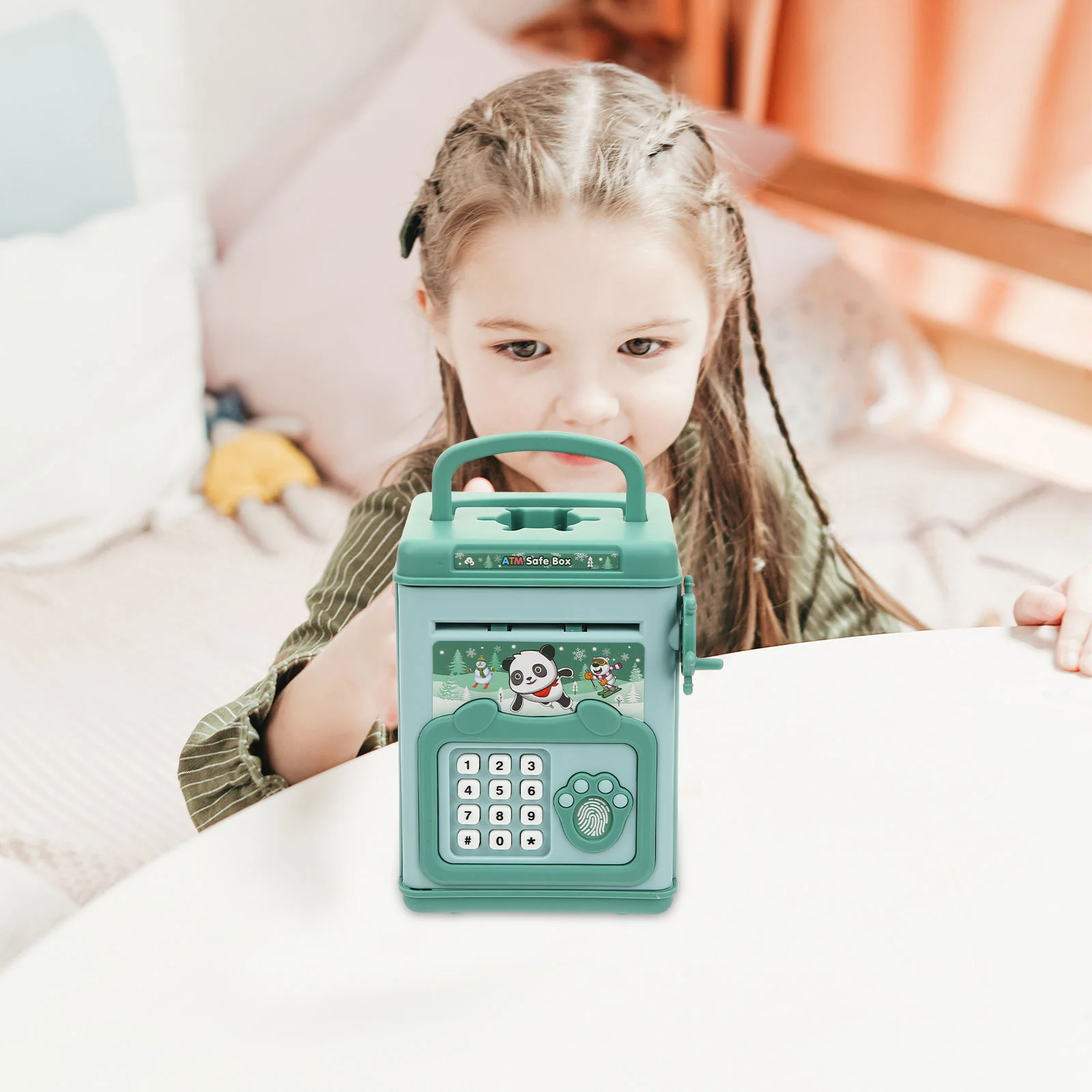 

Electric Piggy Bank Digital Jar Home Supplies Toy Atm Password Saving Pot Counting Savings Money Coin