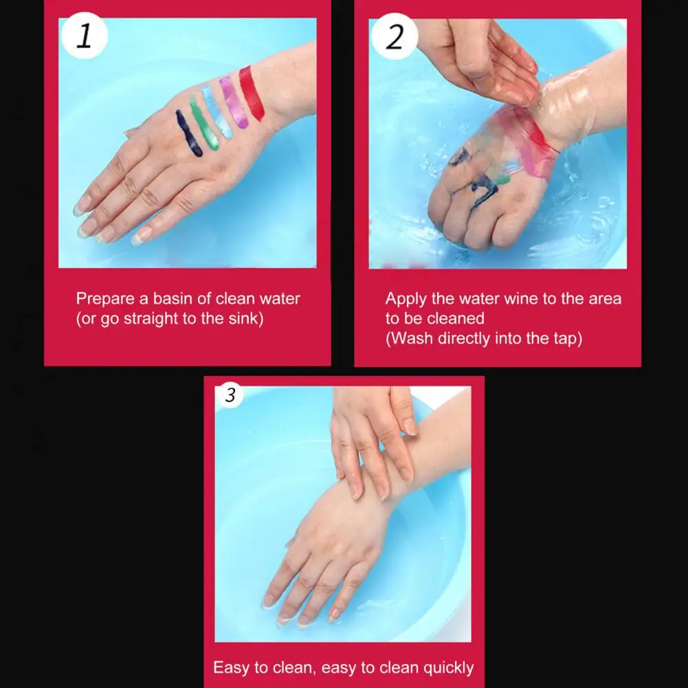 

Convenient 30g Fashion Women Men Cosplay Party Face Body Pigment Quick Dry Face Paint Bright-colored for Student